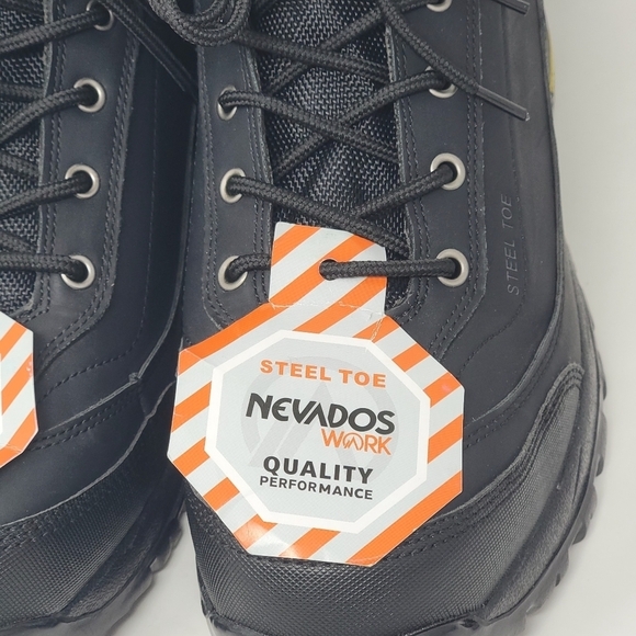 Nevados Men's Work Steel Toe Black Boots ASTM F2413-18 Size 10.5 Performance New - Picture 9 of 12